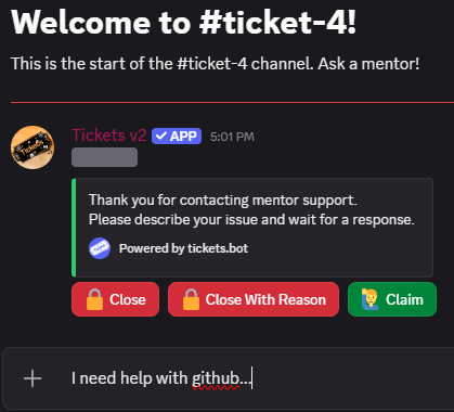 mentor support channel
